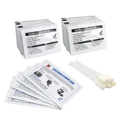 Productos de limpieza para contadoras de billetes y lectores de tarjetas