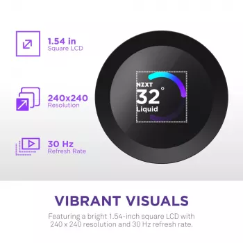 Refrigeración líquida todo en uno NZXT Kraken Plus 280 14 cm negro