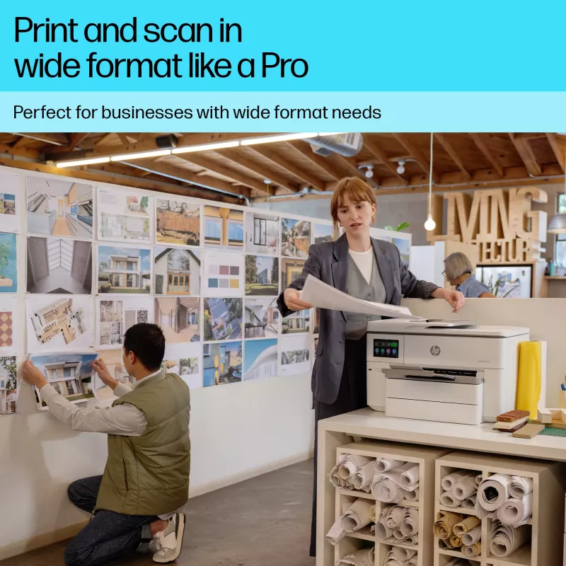 Impresora multifunción en color inalámbrica HP OfficeJet Pro 9730e, Instant Ink; impresión a doble cara