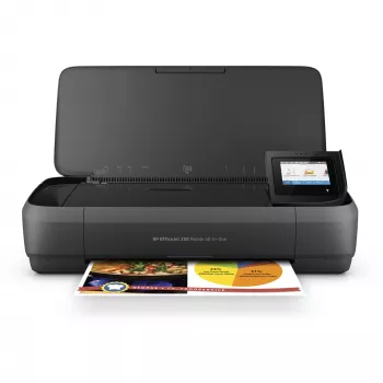 Impresora multifunción en color inalámbrica HP OfficeJet Mobile 250, copiadora, escáner