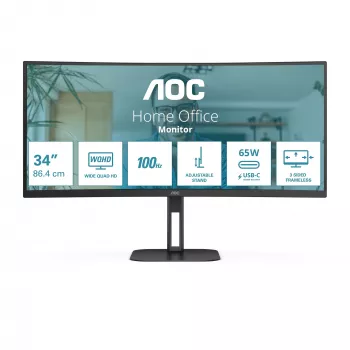 Monitor AOC V5 CU34V5C/BK 86,4 cm (34