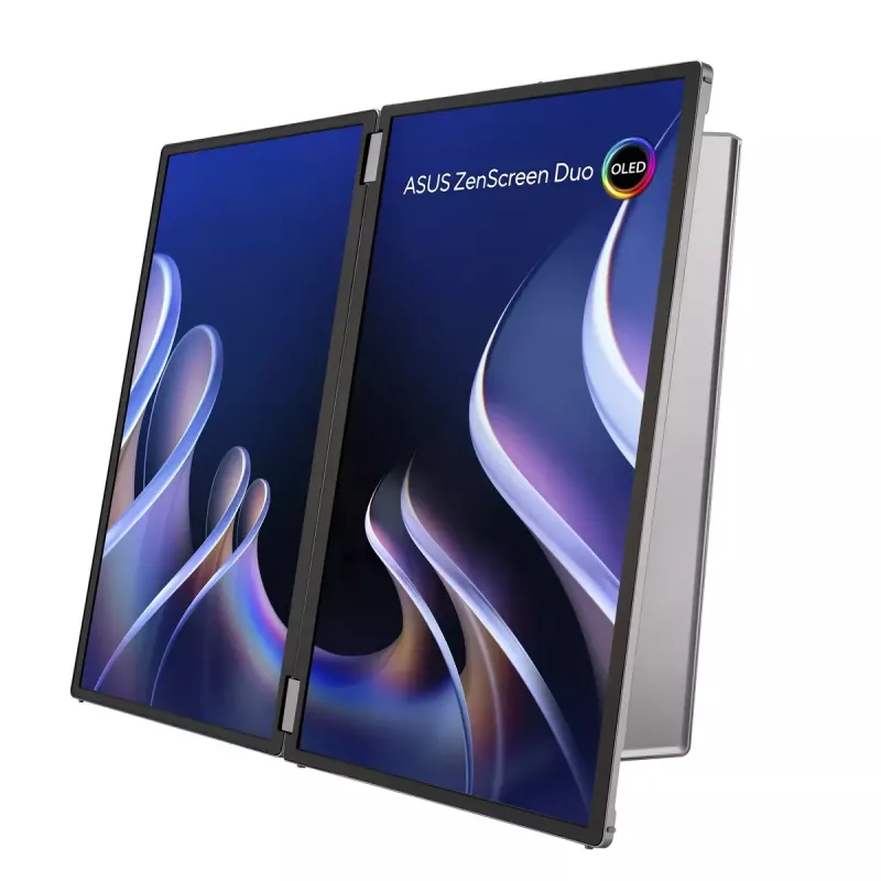 ASUS ZenScreen Duo OLED MQ149CD monitor de ordenador 35,6 cm (14 inch) 1920 x 1200 píxeles WUXGA plateado