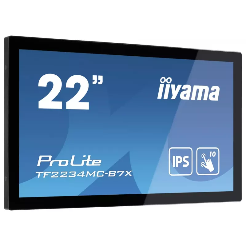 iiyama ProLite TF2234MC-B7X monitor de ordenador 54,6 cm (21,5 inch) 1920 x 1080 píxeles Full HD LED táctil multiusuario negro