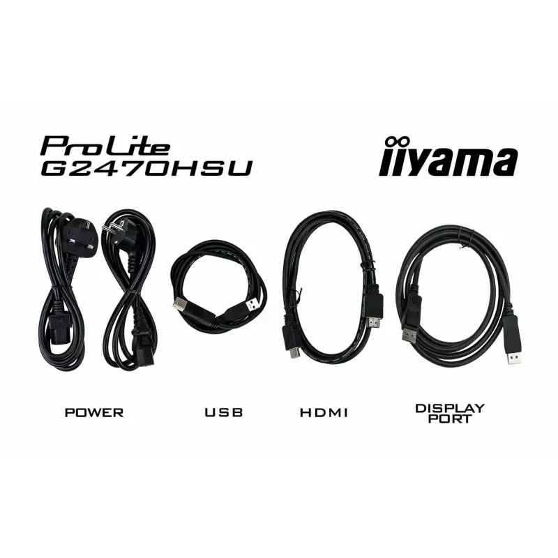 iiyama G-MASTER G2470HSU-B6 monitor de ordenador 60,5 cm (23,8 inch) 1920 x 1080 píxeles Full HD LCD negro