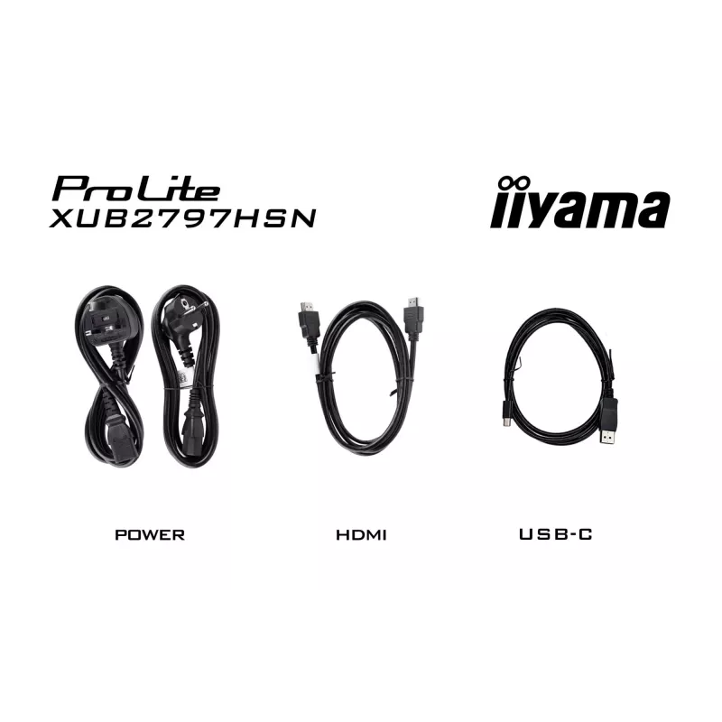 iiyama ProLite XUB2797HSN-B2 Monitor de ordenador 68,6 cm (27 inch) 1920 x 1080 píxeles Full HD LED Negro