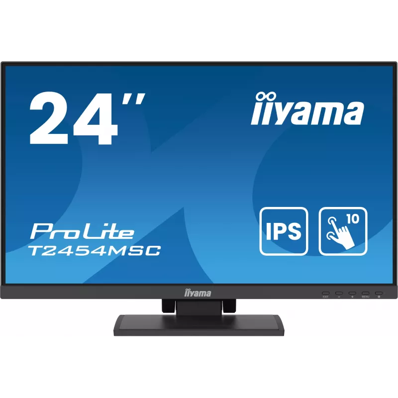 iiyama ProLite T2454MSC-B2AG Monitor de ordenador 60,5 cm (23,8 inch) 1920 x 1080 píxeles Full HD LED Pantalla táctil Multiusuario Negro