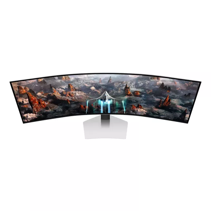 Samsung G93SC Monitor de ordenador 124,5 cm (49 inch) 5120 x 1440 Dual QHD OLED Plata