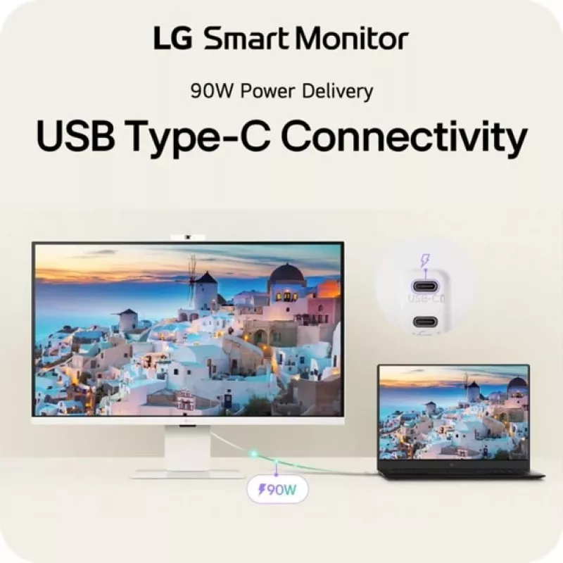 LG 32U850SA-W Monitor de ordenador 80 cm (31,5 inch) 3840 x 2160 píxeles 4K Ultra HD LED Blanco