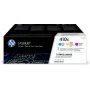 HP 410X pack de 3 alta capacidad Cian/Magenta/Amarillo cartuchos de tóner LaserJet originales