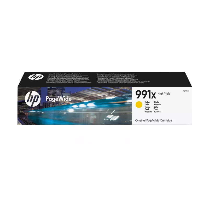 Cartucho PageWide original HP 991X alta capacidad Amarillo