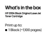 Tóner original HP LaserJet 205A Negro, 1100 páginas, Negro, 1 unidad