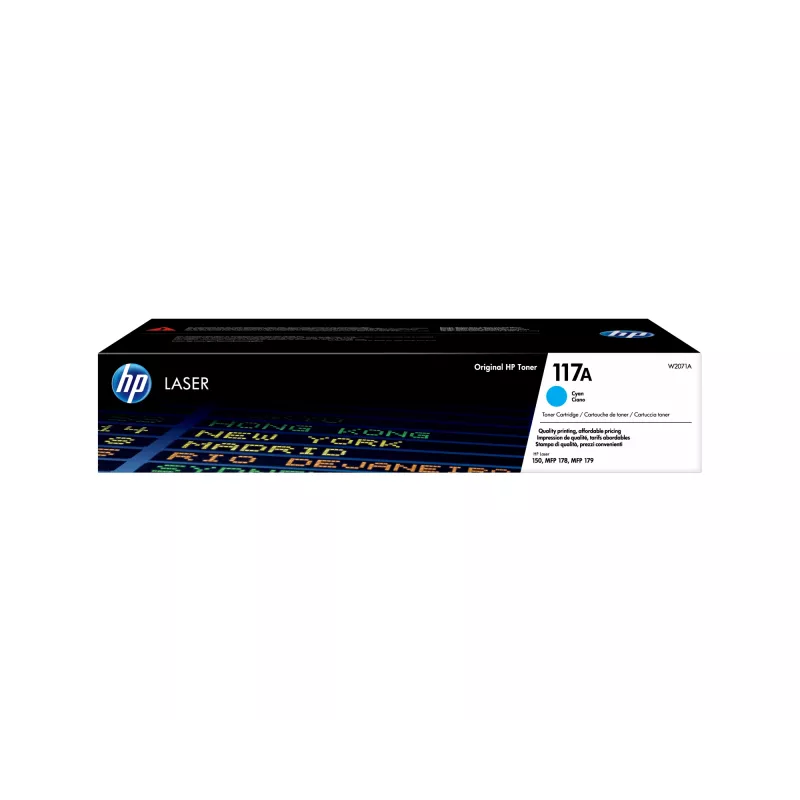 Tóner HP W2071A 700 páginas cian 117A/150/170