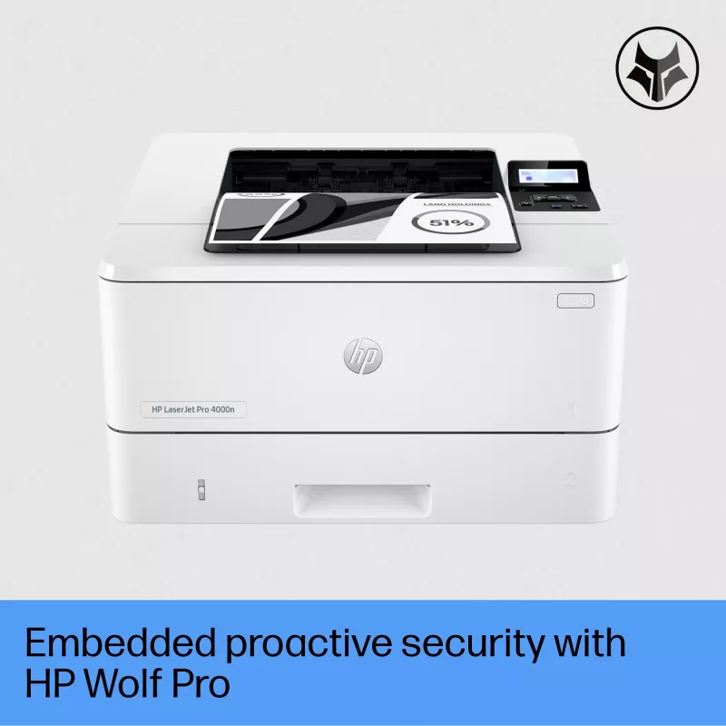 HP LaserJet Pro 4002dn Impresora, láser, 1200 x 1200 DPI, A4, 40 ppm, impresión dúplex, blanco