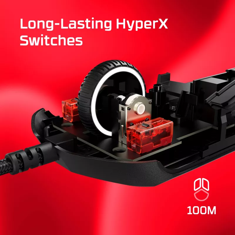 HyperX Pulsefire Haste 2 – Ratón gaming (blanco)