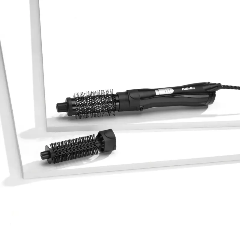 BaByliss Shape and Smooth AS82E cepillo de aire caliente, 800 W, negro, cable de 2 m