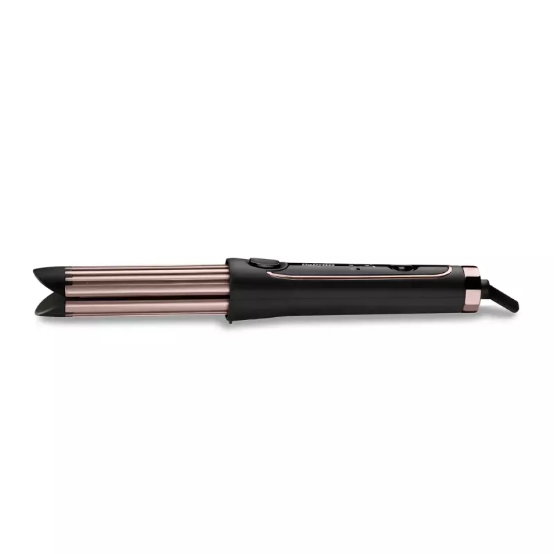 Rizador BABYLISS Curl Styler Luxe C112E — cilindro cerámico de 36 mm, 160–200°C, 32 W, pantalla LED