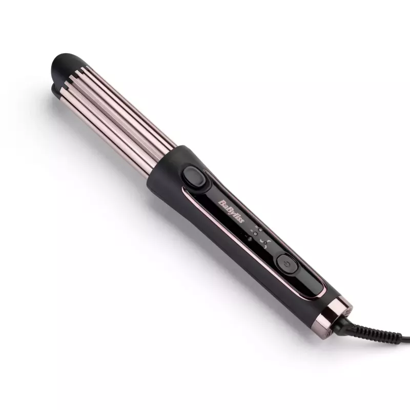 Rizador BABYLISS Curl Styler Luxe C112E — cilindro cerámico de 36 mm, 160–200°C, 32 W, pantalla LED