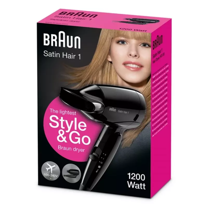 Braun HD130 Secador de pelo 1200 W Negro