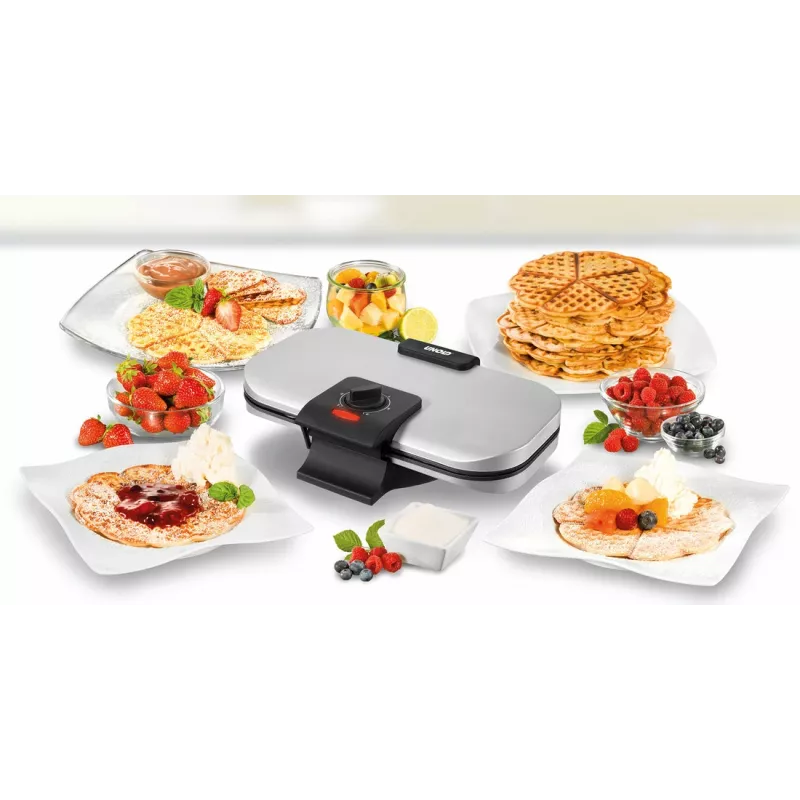 Unold 48241 gofrera 2 gofres 1300 W negra, plateada