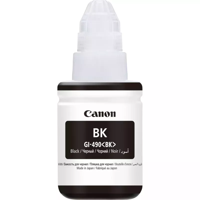 Canon GI-490BK, negro, Canon, 130 ml, Japón, 1 ud.