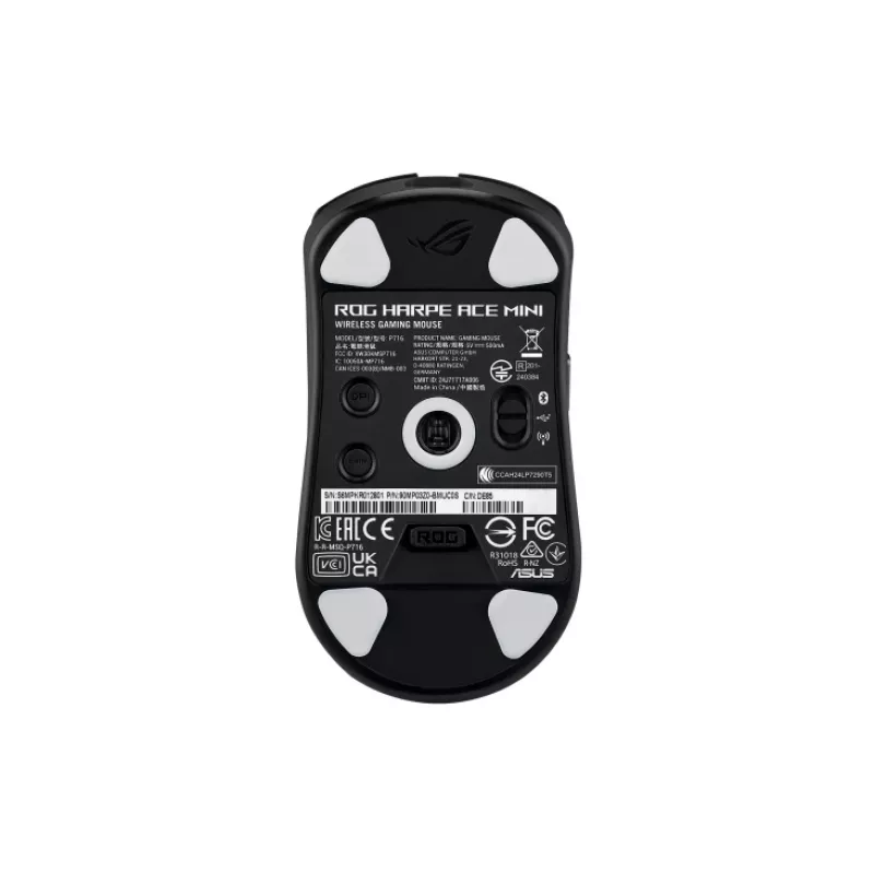 ASUS ROG Harpe Ace Mini ratón gaming ambidiestro RF Wireless + Bluetooth + USB Type-C óptico 42000 DPI