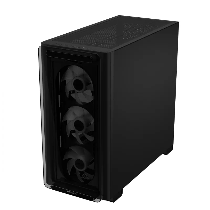 ASUS A23 PLUS TG ARGB negro, PC, negro, micro ATX, Mini-ITX, multicolor, 16,5 cm, 38 cm