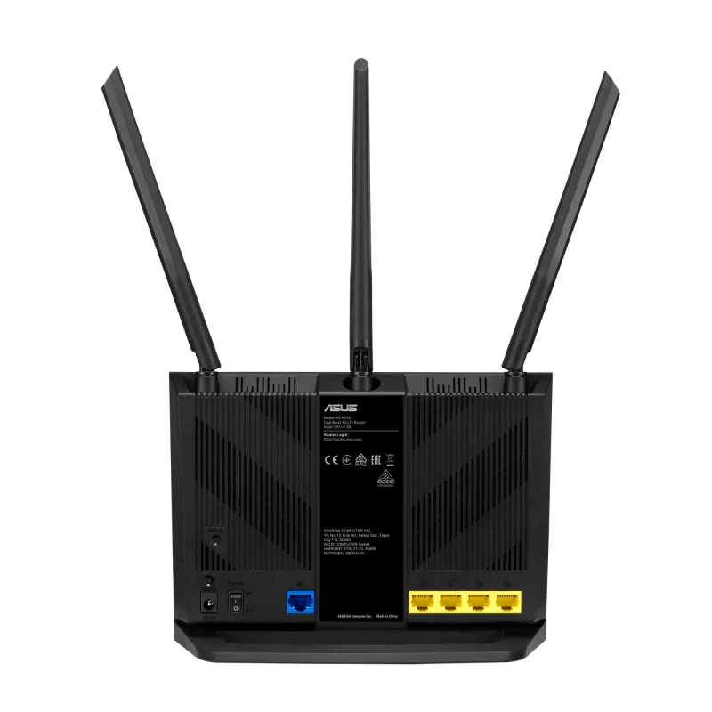 ASUS 4G-AX56 router Wi-Fi Gigabit Ethernet doble banda (2,4 GHz / 5 GHz) negro