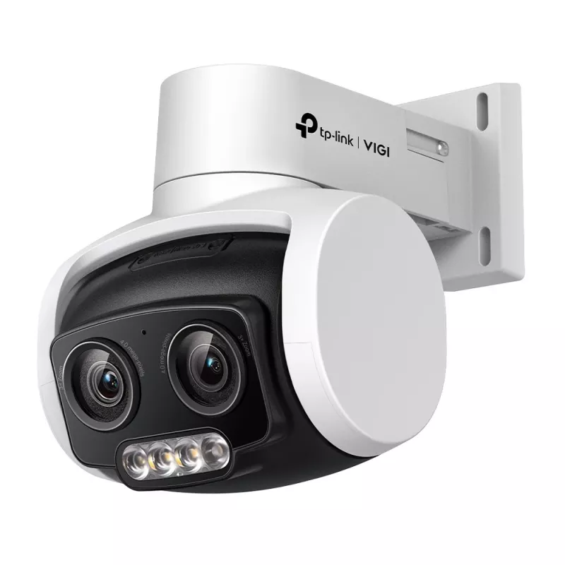 TP-Link VIGI cámara de red con pan tilt y varifocal de doble lente a todo color 4MP para exterior