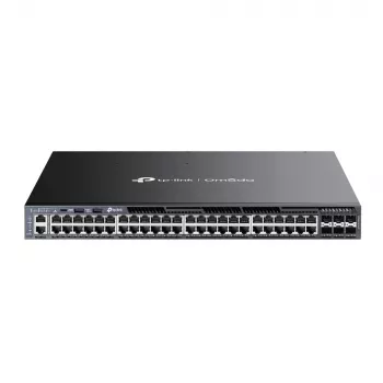 TP-Link Omada switch gestionado L3 apilable de 48 puertos Gigabit con PoE+ y 6 ranuras 10G