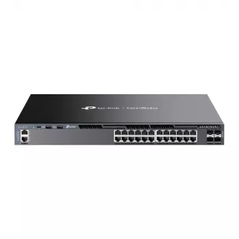 TP-Link Omada switch gestionado L3 apilable de 24 puertos Gigabit con 4 ranuras 10G