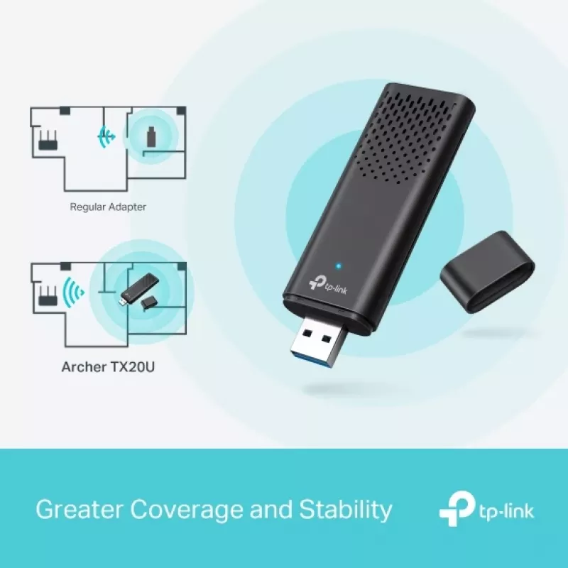 TP-Link Archer AX1800 Adaptador USB Wi-Fi 6 de doble banda
