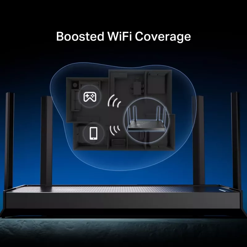 TP-Link Archer BE230 Router Wi-Fi Ethernet 2,5 Gigabit doble banda (2,4 GHz / 5 GHz) negro