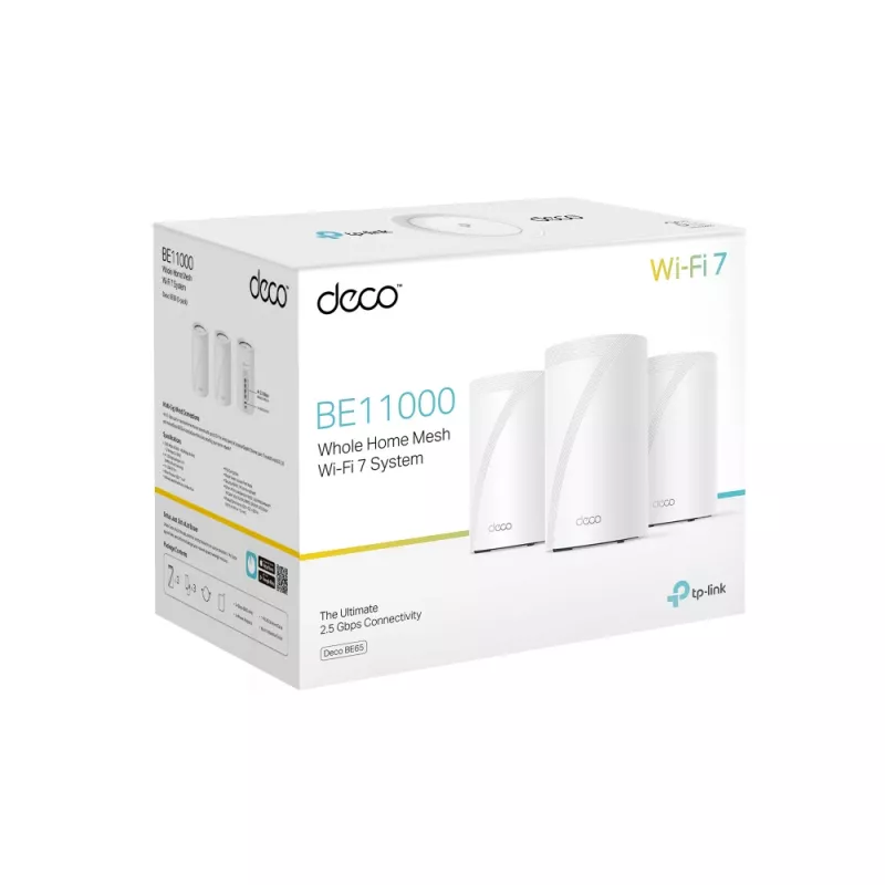 TP-Link BE9300 Whole Home Mesh Wi-Fi 7 System (tri-banda), blanco