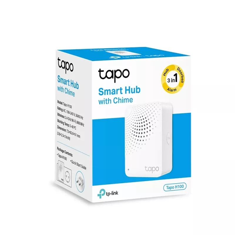 TP-Link Tapo Hub IoT inteligente con timbre, blanco, hub IoT