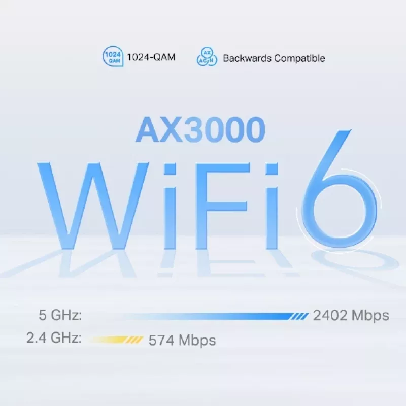 Router TP-Link 5G AX3000 Whole Home Mesh Wi-Fi 6, con módem 5G integrado