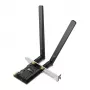 Adaptador PCIe TP-Link AX1800 Wi-Fi 6 Bluetooth 5.2, interno, inalámbrico, PCI Express, WLAN / Bluetooth, 1800 Mbit/s, negro