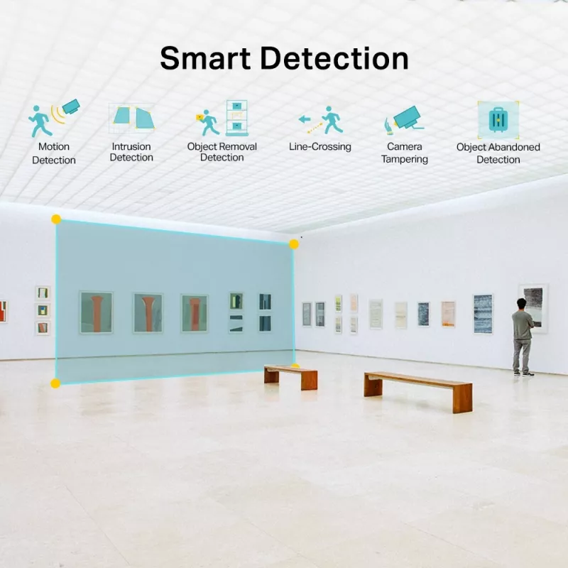 Cámara de red tipo domo IR TP-Link VIGI 4MP, cámara de seguridad IP, interior y exterior, por cable, CE, BSMI, VCCI, ONVIF, techo/pared, negra, blanca