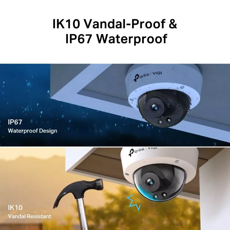 Cámara de vigilancia IP TP-Link VIGI 4MP IR Dome
