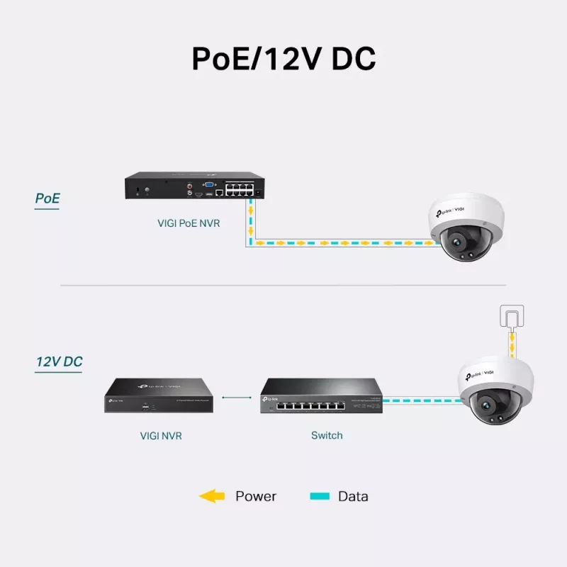 Cámara de vigilancia IP TP-Link VIGI 4MP IR Dome
