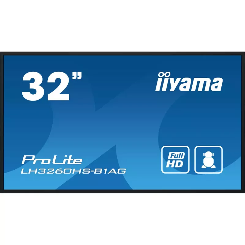 Pantalla de señalización digital iiyama LH3260HS-B1AG A-board 80 cm (31,5 pulgadas) LED Wi-Fi 500 cd/m² Full HD negra procesador integrado Android 11 24/7