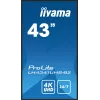 Pantalla de señalización digital iiyama LH4341UHS-B2 108 cm (42,5 pulgadas) LCD 500 cd/m² 4K Ultra HD procesador integrado Android 8.0 24/7