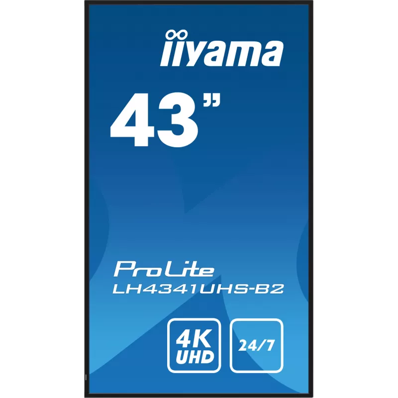 Pantalla de señalización digital iiyama LH4341UHS-B2 108 cm (42,5 pulgadas) LCD 500 cd/m² 4K Ultra HD procesador integrado Android 8.0 24/7