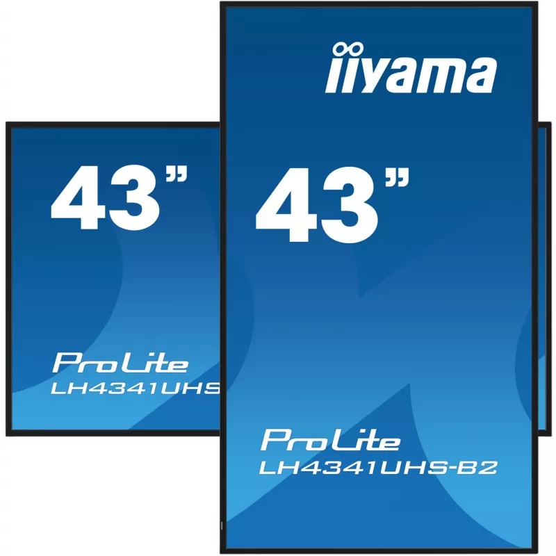 Pantalla de señalización digital iiyama LH4341UHS-B2 108 cm (42,5 pulgadas) LCD 500 cd/m² 4K Ultra HD procesador integrado Android 8.0 24/7