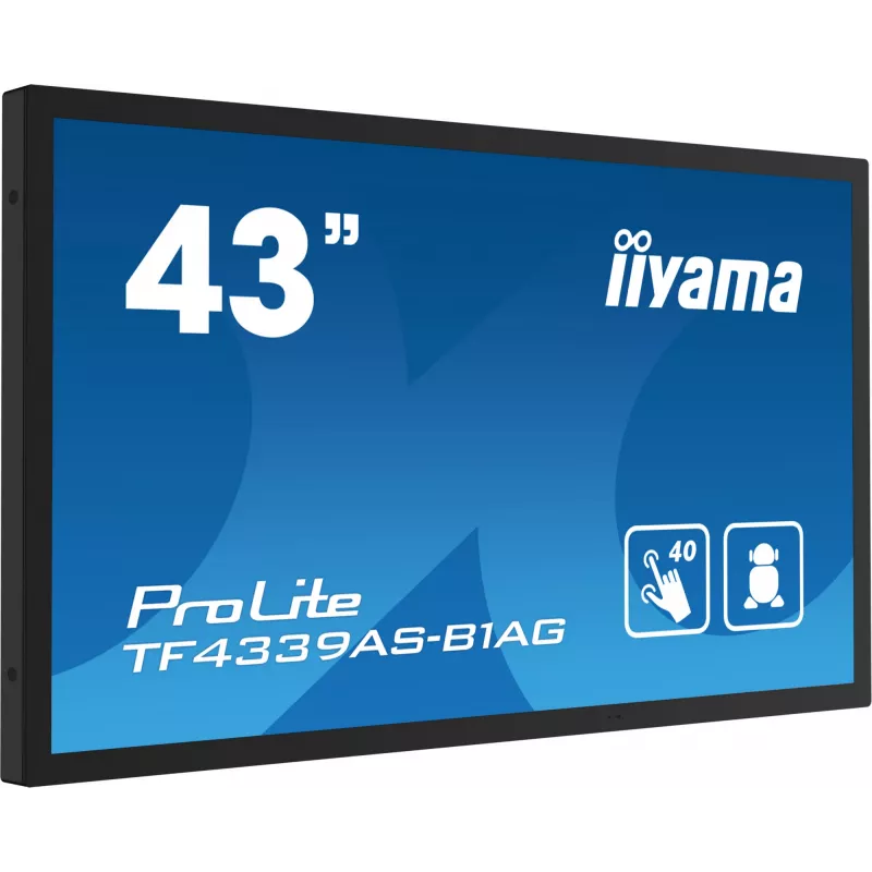 Monitor de ordenador iiyama TF4339AS-B1AG 108 cm (42,5 pulgadas) 3840 x 2160 píxeles 4K Ultra HD LED táctil negro