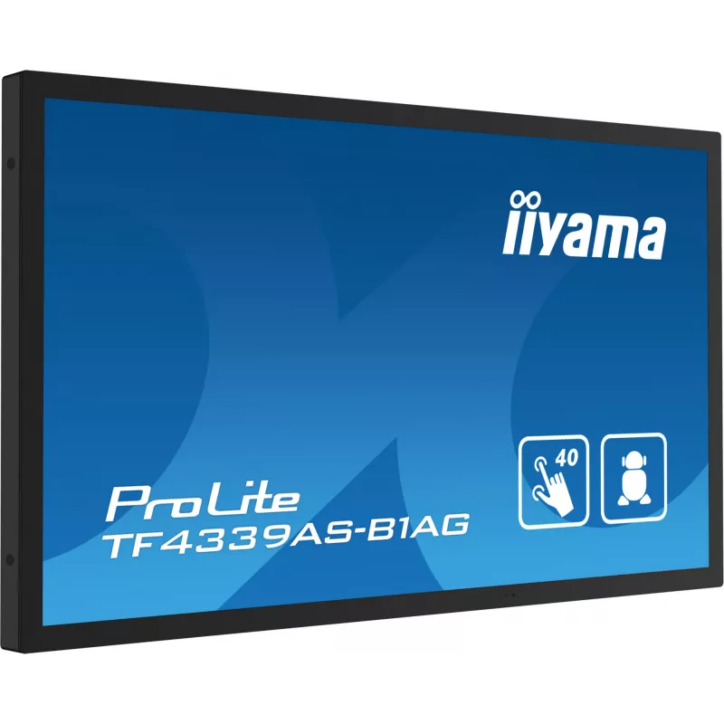 Monitor de ordenador iiyama TF4339AS-B1AG 108 cm (42,5 pulgadas) 3840 x 2160 píxeles 4K Ultra HD LED táctil negro