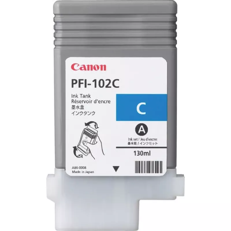 Cartucho de tinta Canon PFI-102C original cian