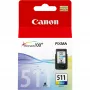 Cartucho de tinta Canon CL-511 Tri-Colour: cian, magenta, amarillo