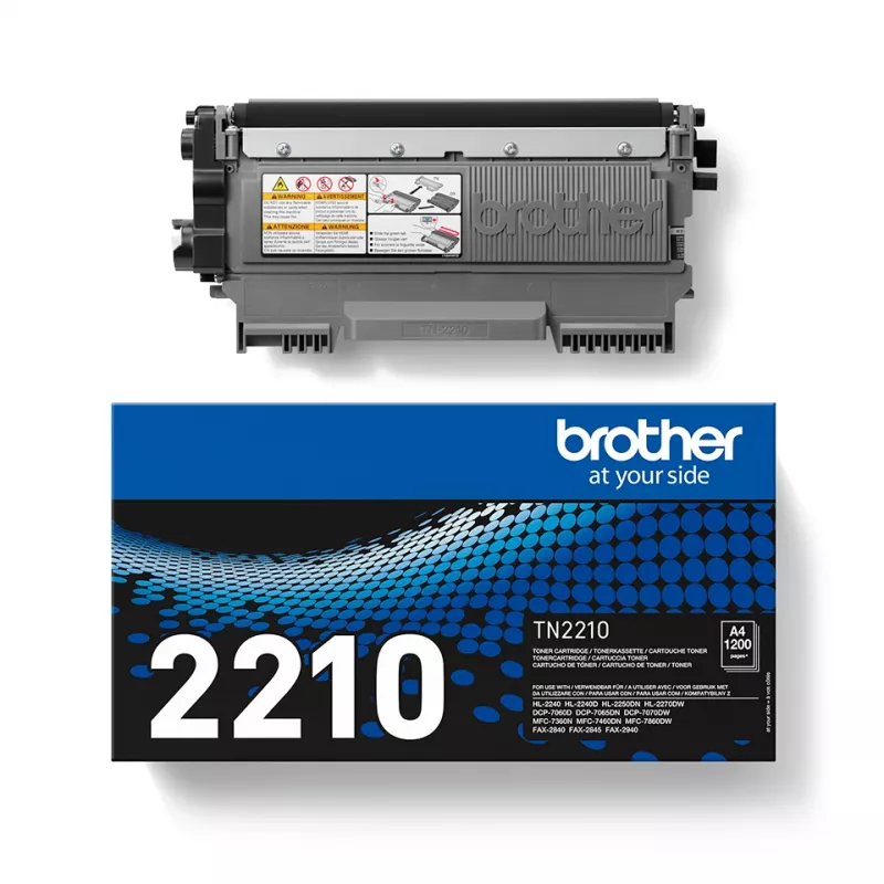Brother TN-2210 Tóner 1 ud. Original Negro