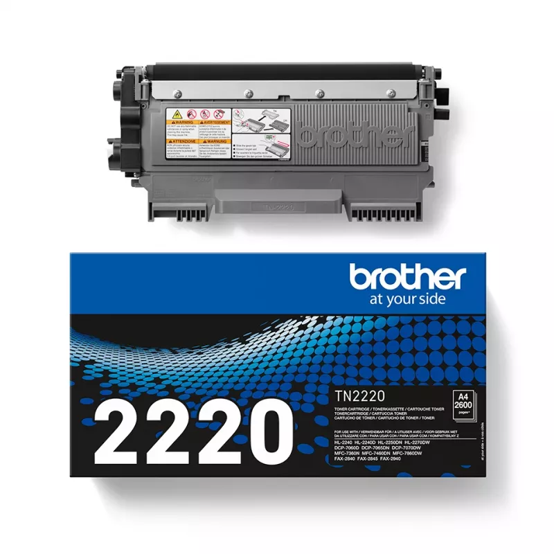 Brother TN-2220 Tóner 1 ud. Original Negro