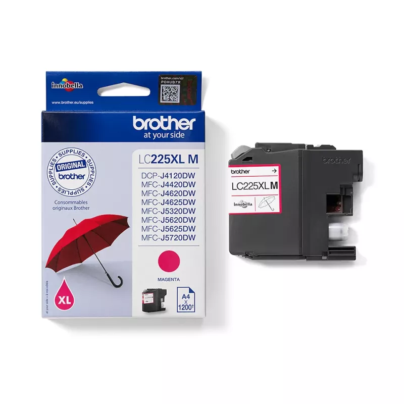 Brother LC225XLM cartucho de tinta 1 ud. original magenta